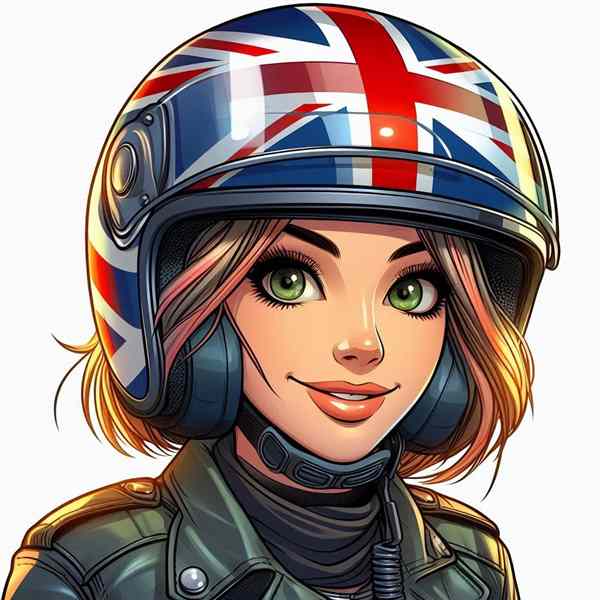 female motorcyclist