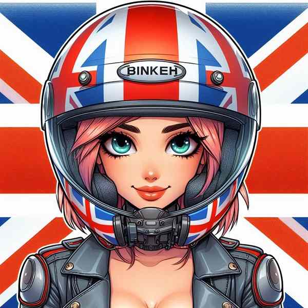 female motorcyclist