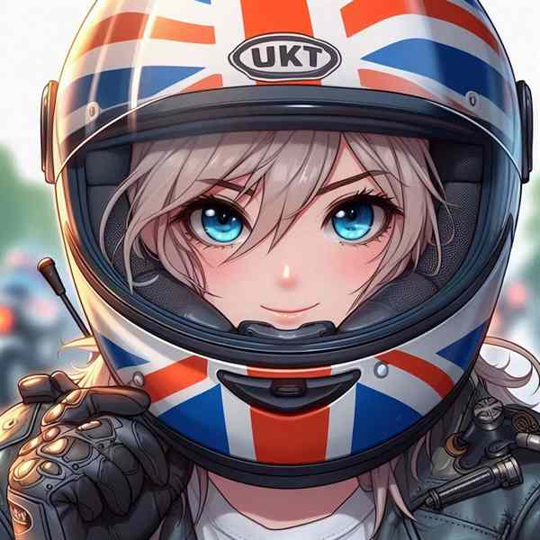 female motorcyclist