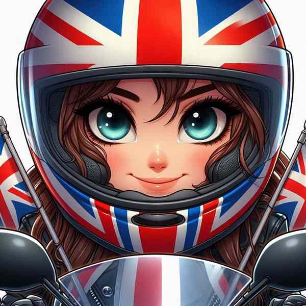 female motorcyclist