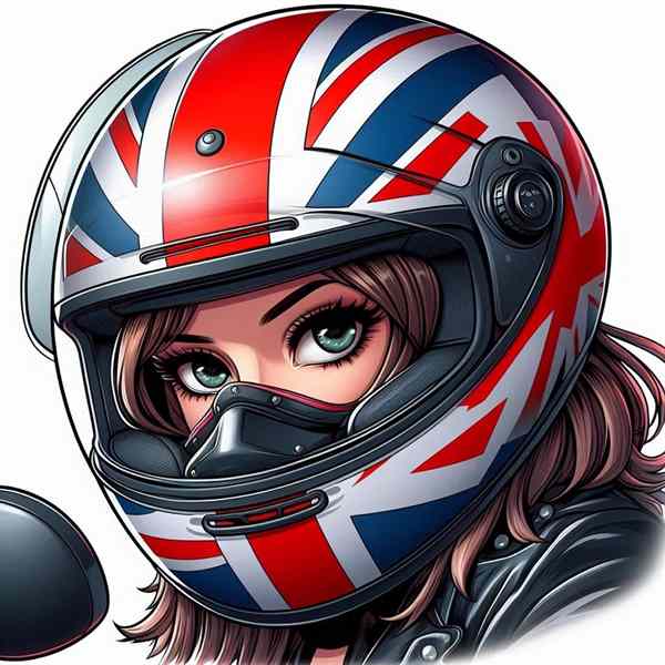female motorcyclist