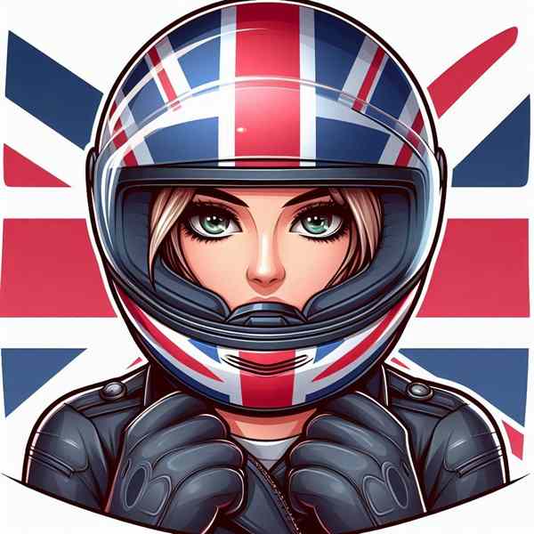 female motorcyclist