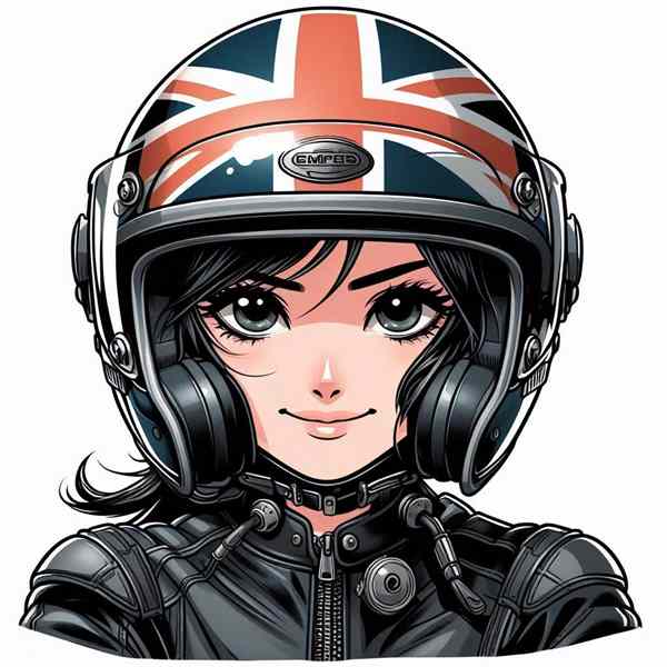 female motorcyclist
