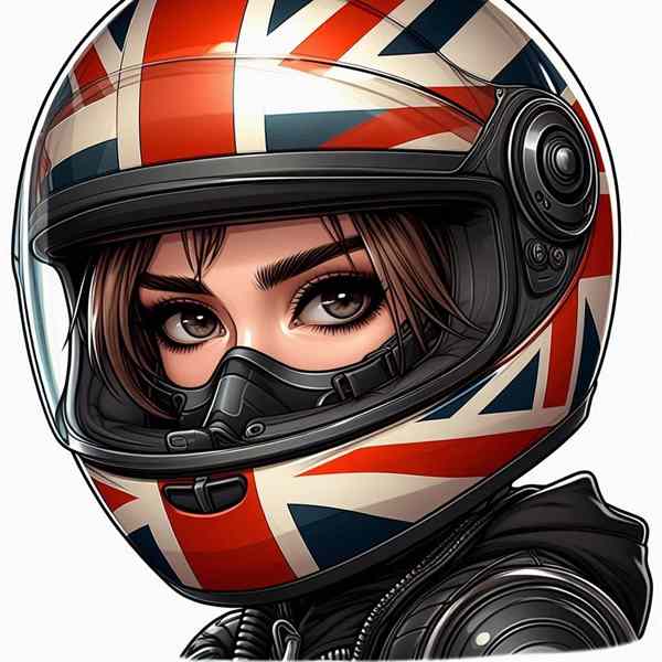 female motorcyclist