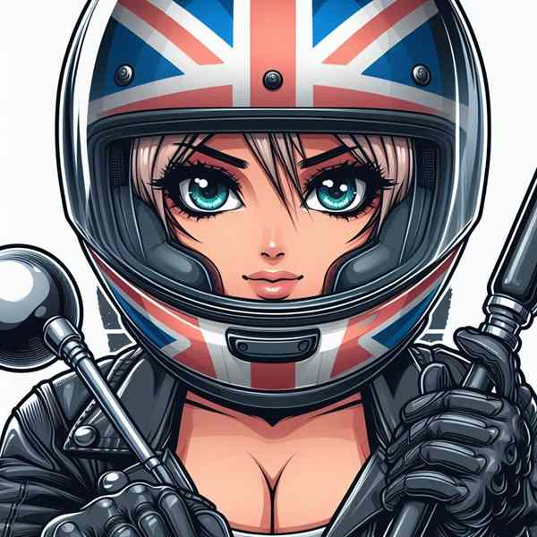 female motorcyclist