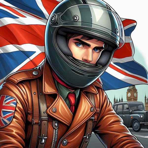 Male motorcyclist