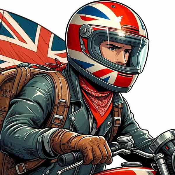 Male motorcyclist