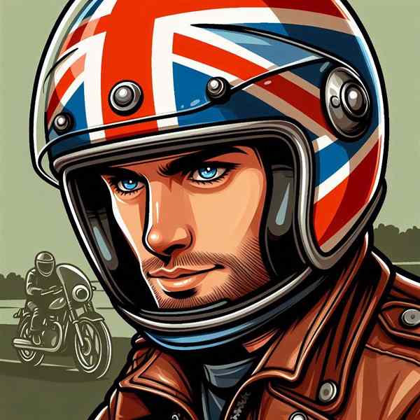 Male motorcyclist