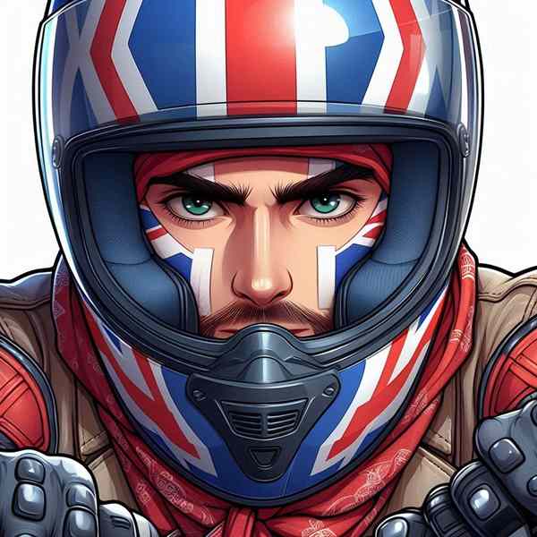 Male motorcyclist
