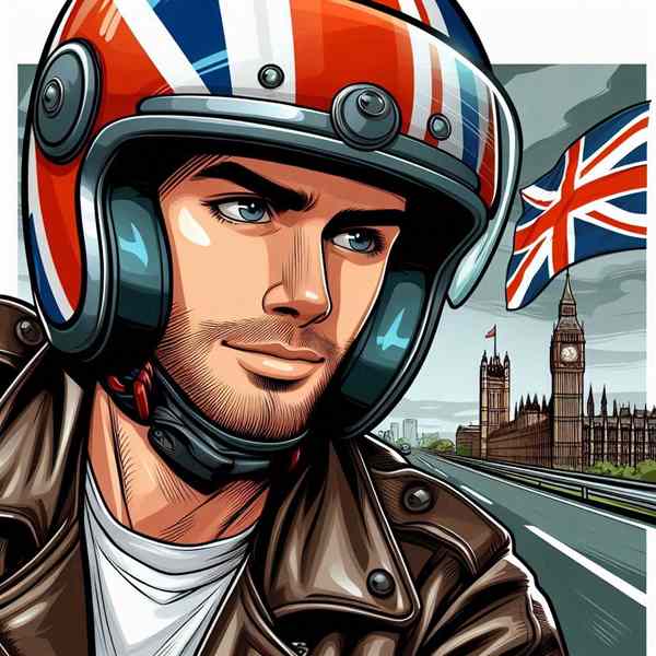 Male motorcyclist